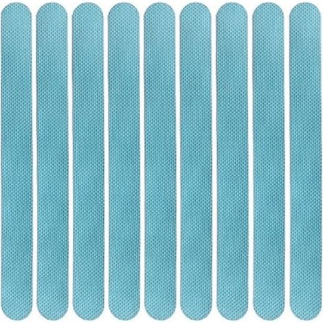 Tiras antideslizantes (24 tiras Tiras Tiras autoadhesivas, Alfombrillas Cinta antideslizante escaleras, Impermeables cocinas baños, 2 x 20 cm (1/5)