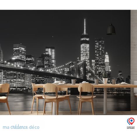 Papier peint : New-York, Pont de Brooklyn - Intissé - 400 cm - 280 cm (1/3)