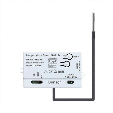 Tuya WLAN-Temperatursensor mit 1 m Temperaturfühler (1/5)