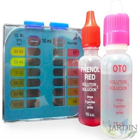 Estuche Analizador Piscinas: Cloro, Bromo y pH, Medición Precisa para Mantenimiento Piscinas