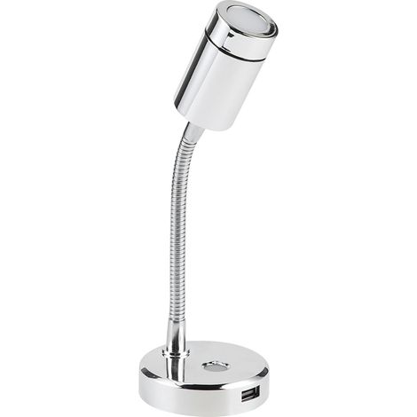 Lampe de lecture LED 12V 1500LM orientable pour bateau, voiture et table, avec port de charge USB, éclairage ajustable rotatif (1/5)