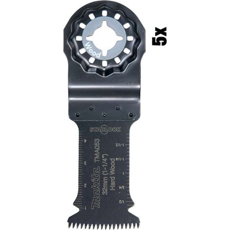 Makita - Set di lame da sega diritta per legno 5 cm, 5 pz B-64870-5