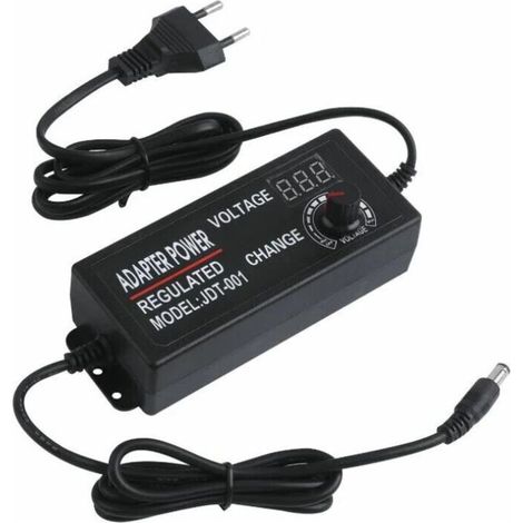 SABIR DC3-24V 3A 15W-72W Transformateur d'éclairage ajustable avec adaptateur de commutation d'alimentation réglable avec écran 3A Pilote de voyant pour entrée de bande à LED AC100V-240V (1/4)