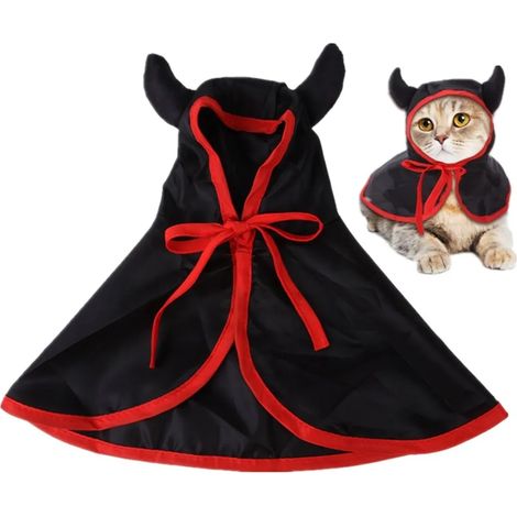 Cape de magicien et chapeau de sorcière pour chien, déguisement d'Halloween pour animaux de compagnie, 31 cm (1/5)