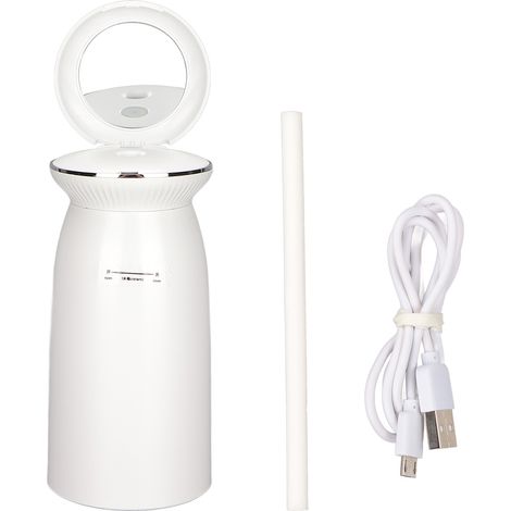 Mini Humidificateur 350ml Portable Élégant Double Mode Purification, Fonctionnement Simple, Protection Anti-Surchauffe, USB Blanc (1/5)