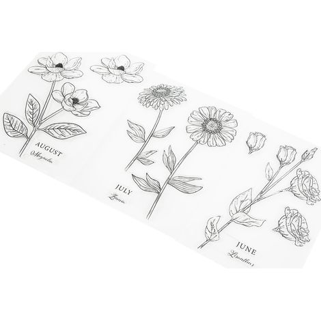 3 tampons transparents réutilisables motifs fleurs pour scrapbooking cartes décorations album photo DIY (1/5)