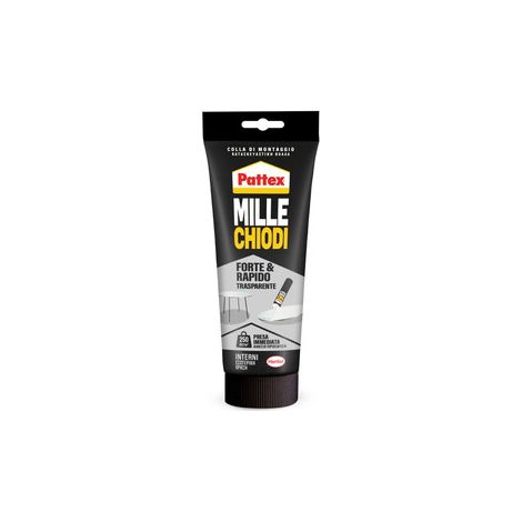 PATTEX MILLECHIODI FORTE E RAPIDO TRASP TUBO 52G Q.TA 12