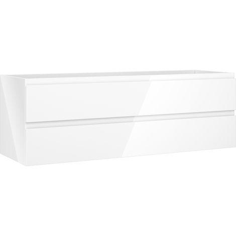 Mexen Orio mobile bagno sottolavabo 140 cm, 2 cassetti, bianco lucido - 91A10-14047-2-BFF00 (1/5)