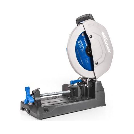 Evolution – Scie à découper pour acier 355 mm – Lame 66 dents – Puissance 2200 W – Vitesse 1450 trs/min – Conception compacte pour découpe précise