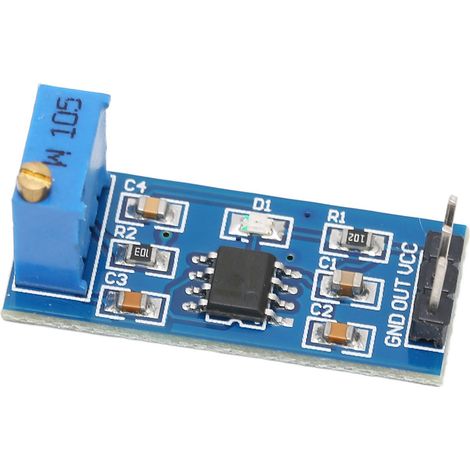 Module générateur d'impulsions à fréquence réglable, sortie de signal unidirectionnelle, puce NE555 pour bricolage (1/5)