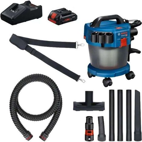Bosch Akku-Staubsauger GAS 18V-10 L inklusive Rollenset + Gurt + 1x Akku PC 18V 4.0Ah + Lader (1/5)