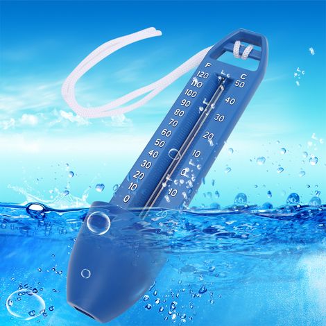 2 Stück 16,5 x 3,7 cm schwimmende Schwimmbadthermometer für Schwimmbad, Spa, Sauna und heiße Quelle (1/5)