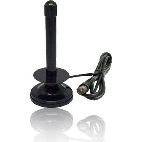 ANTENNA DVB-T TV 25 DV PORTATILE PER AUTO CAMPER SUV CON CALAMITA W 25