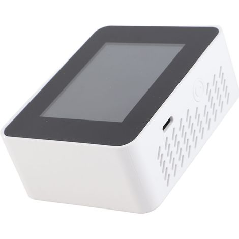Détecteur CO2 2CO1T Écran LCD Capteur Température Humidité Alarme Portable Surveillance Temps Réel Maison Bureau Blanc (1/5)