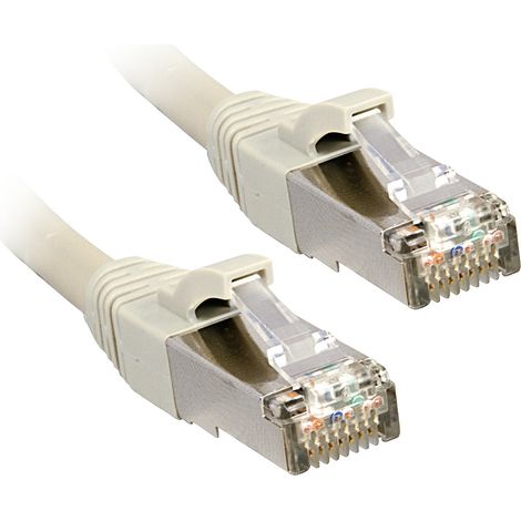 LINDY 47240 RJ45 Patchkabel CAT 6 U/FTP 0.30 m Grau 1 St.