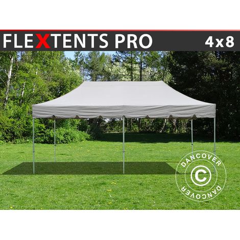 Tente Pliante FleXtents PRO "Peaked" 4x8m Latte