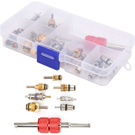 40 pièces noyau de valve de climatisation auto avec outil extracteur 5101791AA / 5189373AA remplacement pour Chrysler (1/5)