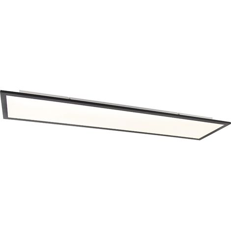 Modern LED Panel Black 120cm Incl. LED - Liv