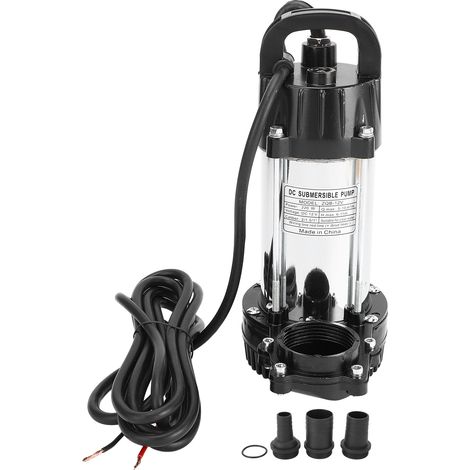 Pompe Ă eau solaire DC12V 220W, Submersible pour puits profond avec connecteur de sortie 1/1,5/2 pouces pour ferme (1/5)
