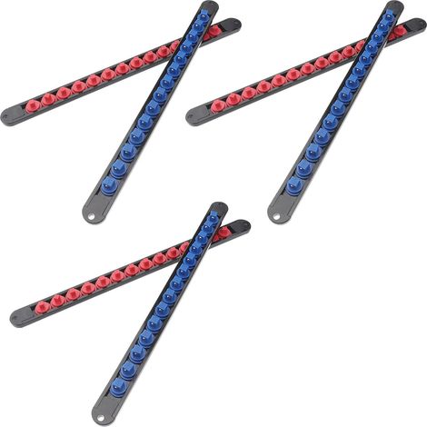 6pièces Porte-douilles Robuste Plateau Pour Rail De Douilles Support Pour Cadre De Douilles Convient Aux (1/5)