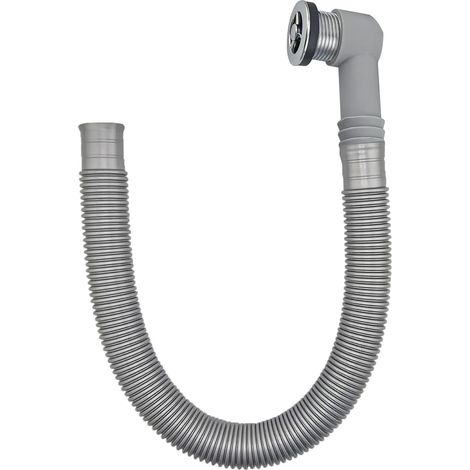 Kit de Trop-Plein pour Éviers en Céramique et en Marbre, Tête de Trop-Plein avec Tube, Diamètre 36 mm Interface Ronde, pour des Ouvertures de 30-32 mm (1/5)