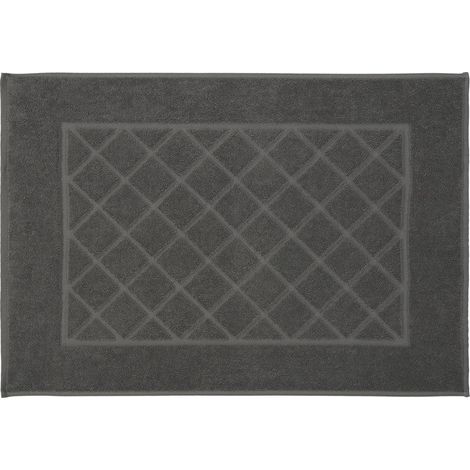 Kleine Wolke Badvorleger Bridge dunkelgrau 50 x 70 cm Badteppiche & Vorleger