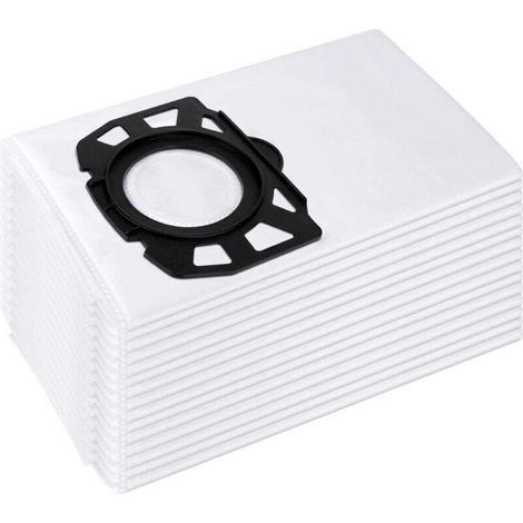 Packung mit 15 Vliesfilterbeuteln für Kärcher Staubsauger WD4, WD5, WD6 – 99,99 % Filtration – Kompatibel mit MV4, MV5, MV6 (1/4)