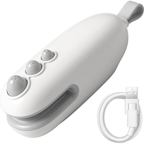 Mini Soudeuse Sac Plastique, Mini Scelleuse Thermique, Scellant et Coupeur Sous Vide Portatif, Scelleuse pour Sacs Scelleur Thermique Rechargeable pour le Stockage des Aliments (1/5)