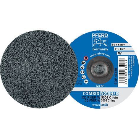 PFERD COMBIDISC verpresste Vliesronde CD PNER Ø 50mm Weich SIC Fein für Finish (1/5)