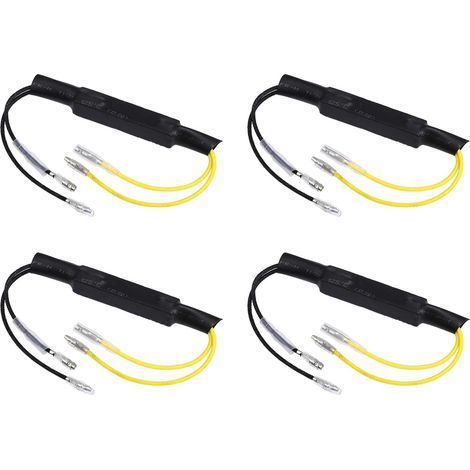 Stück Motorrad-LED-Blinker 12V LED Motorrad-Blinker-Widerstandsadapter für Motorrad, Auto, Fahrrad, Roller, Quad, Cruiser, Harley, Kawasaki, Yamaha Offroad (27W) (1/4)