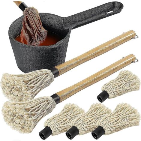 Batterie de cuisine en fonte et brosse à barbecue, 6 pièces, accessoires de grillade, contenant 710 ml. - AquaForge (1/5)
