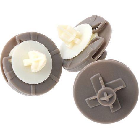 10 clips de fixation en plastique pour panneaux de porte (1/4)