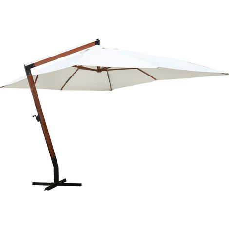 Sonnenschirm 300x400 cm Weiß