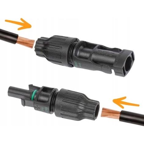Conector fotovoltaico morek mc4 4-6mm2 impermeable 1500VDC