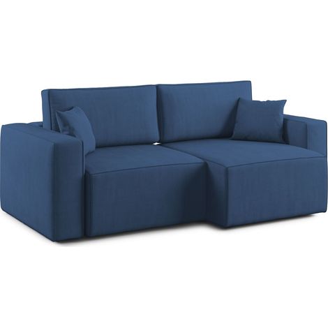 Morfeo Canapé avec assise amovible en tissu imperméable T02 180 cm bleu (1/5)