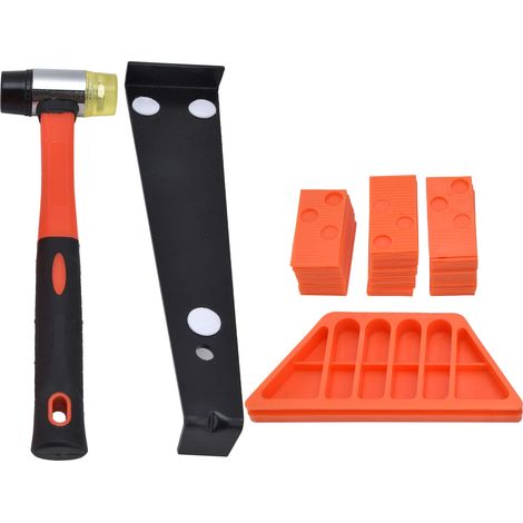 43-teiliges Verlegewerkzeug-Set für Laminat- und Holzfußböden im Haushalt (1/5)