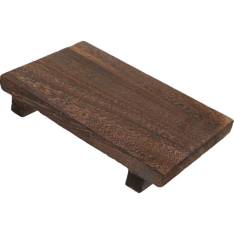 Supports de présentation en bois, socles rectangulaires pour objets décoratifs, 23 x 15 x 4 cm, 1 pièce (1/5)