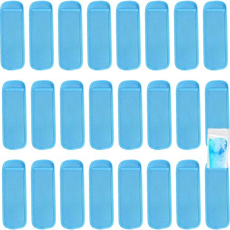 Sleeve Pour Glace Sur Brochette - 6,88 x 2,57 Pouces - Matériau Élastique Sans BPA - Pour Enfants - Lot De 24 (1/5)