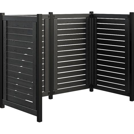 FRANKEL kaiserkraft, Habillage de poubelles Lund, bois, L x l