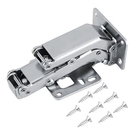 170 Degrés Charnière Amortisseur en Acier au Carbone à Haute Résistance Applicable pour Epaisseur de Porte de 16 à 40 mm Charnière pour Porte de Placard Cuisine Armoire Meuble (1/5)