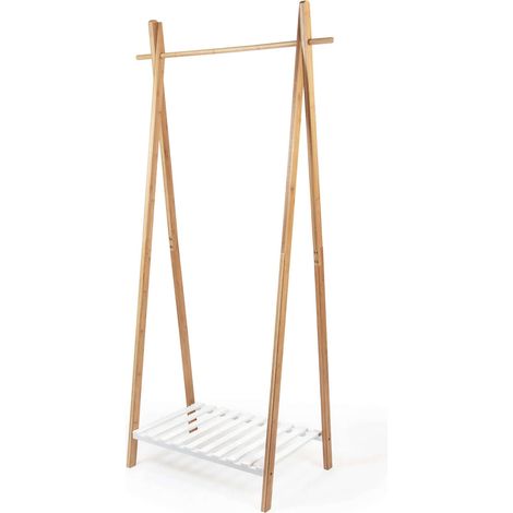 Portant à vêtements en bambou Nagano - COMPACTOR - 80 x 44 x H.160 CM - Bambou