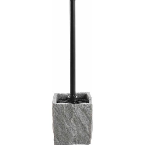 Brosse WC - Effet minéral Gris 10x10x37 cm (1/2)