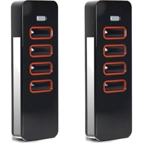 Fernbedienung und Wandsender für Motoren. Set mit 2 868-MHz-Fernbedienungen für Pearl 4018V000, 4-Kanal-Garagentoröffner für 4015862001900, Garagentor für Torantriebe. (1/5)