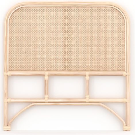 Cabecero de cama en ratán y rejilla 90 cm - Naïra (1/4)