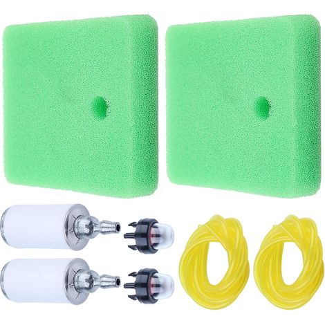 Kit de ligne de filtre à air et carburant pour débroussailleuse Poulan PP335 PP133 PP330 PPB330 PPB335, filtre à air, filtre à carburant, conduite de carburant, poire d'amorçage (1/5)