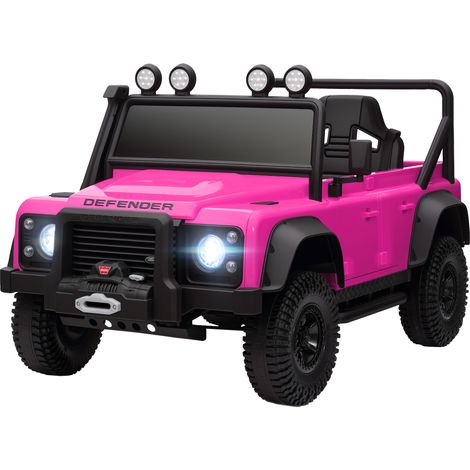 Kids Ride On Car Remote Control, Music, Horn, 4 Spring Suspension Wheels, LED Lights for 3-5 Years Old, Pink (1/5)