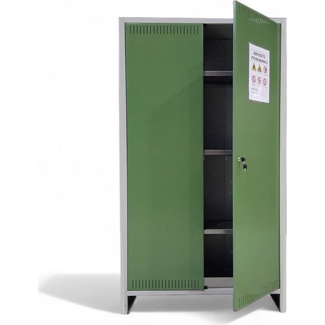 Armadio in metallo per deposito fitofarmaci a due ante 100x40xH179,5 cm (1/3)