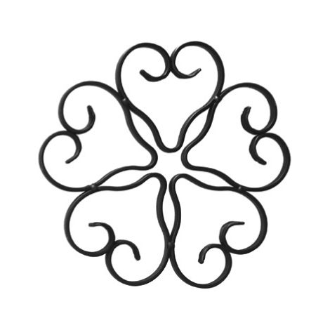 Rosone - Altezza 250mm larghezza 250mm ferro piatto sezione 12x4mm - Ferro battuto - Saldatura