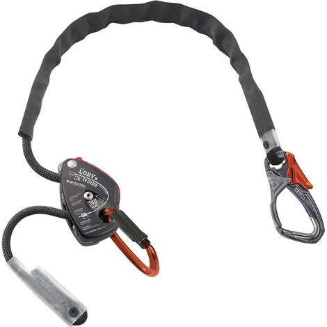 Moyen de connexion LORY X EN 358:2018 EN 795-B:2012 EPI III PA,Aluminium,STA L. env. 1,5 m