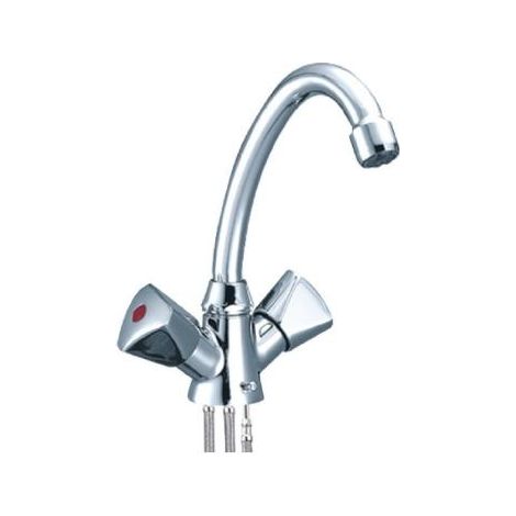 ZWEIKNOPFMISCHARMATUR, CHROM EINLOCHSYSTEM, STUFENL. TEMPER